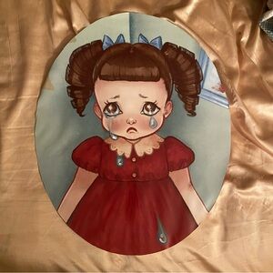 Rare Melanie Martinez Crybaby 15" x 19" Oval Cameo Frame Poster Scrap